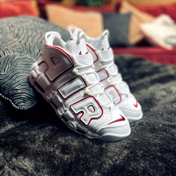 Nike Air More Uptempo Varsity red & white main image 5